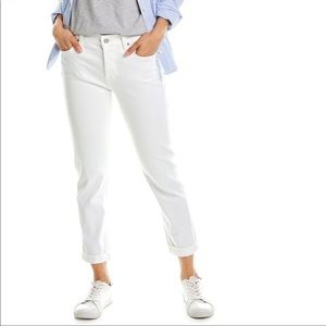 7 For All Mankind Josefina White Feminine Boyfriend Jean size 25